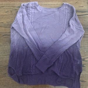 American Eagle purple sweater